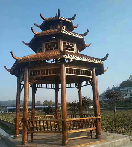 防腐木凉亭 (1)